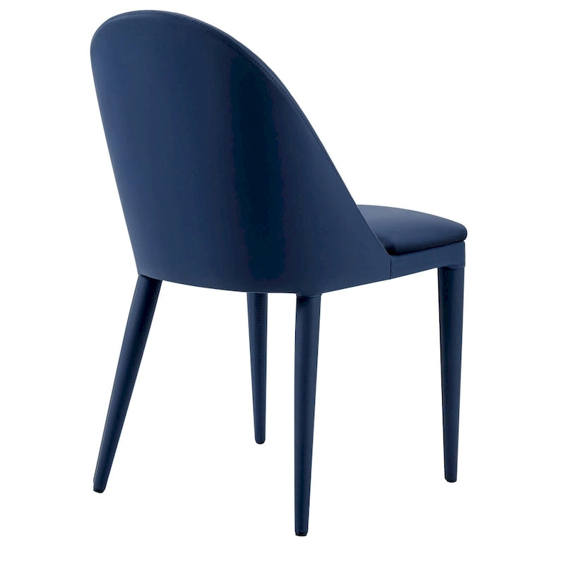 Chaises de salle à manger entièrement assemblées en cuir microfibre, lot de 2 - 22.44P x 18.5L x 32.28H