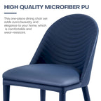 Chaises de salle à manger entièrement assemblées en cuir microfibre, lot de 2 - 22.44P x 18.5L x 32.28H