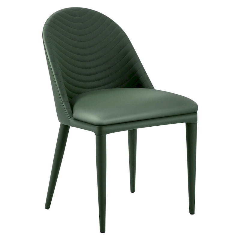 Chaises de salle à manger entièrement assemblées en cuir microfibre, lot de 2 - 22.44P x 18.5L x 32.28H