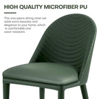 Chaises de salle à manger entièrement assemblées en cuir microfibre, lot de 2 - 22.44P x 18.5L x 32.28H