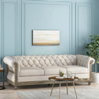 Canapé Saragus Chesterfield avec bordure cloutée par Christopher Knight Home - 85,50 L x 33,25 P x 28,50 H