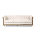 Canapé Saragus Chesterfield avec bordure cloutée par Christopher Knight Home - 85,50 L x 33,25 P x 28,50 H
