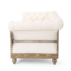 Canapé Saragus Chesterfield avec bordure cloutée par Christopher Knight Home - 85,50 L x 33,25 P x 28,50 H