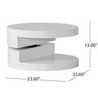 Table basse rotative Small Circular Mod de Christopher Knight Home