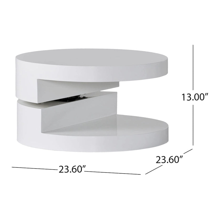 Table basse rotative Small Circular Mod de Christopher Knight Home