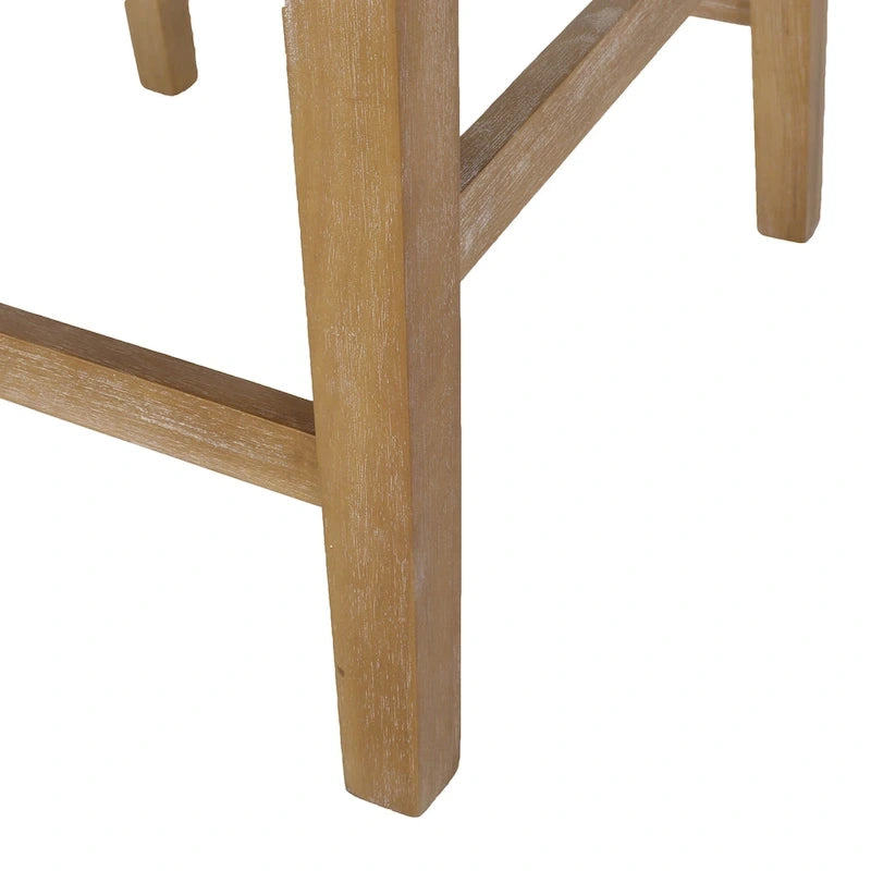 Tabourets de comptoir Armga en bois et tissu, 66 cm (ensemble de 2) par Christopher Knight Home