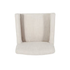 Tabourets de comptoir Armga en bois et tissu, 66 cm (ensemble de 2) par Christopher Knight Home