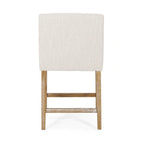 Tabourets de comptoir Armga en bois et tissu, 66 cm (ensemble de 2) par Christopher Knight Home