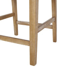 Tabourets de comptoir Armga en bois et tissu, 66 cm (ensemble de 2) par Christopher Knight Home
