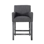 Tabourets de comptoir Armga en bois et tissu, 66 cm (ensemble de 2) par Christopher Knight Home