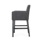 Tabourets de comptoir Armga en bois et tissu, 66 cm (ensemble de 2) par Christopher Knight Home