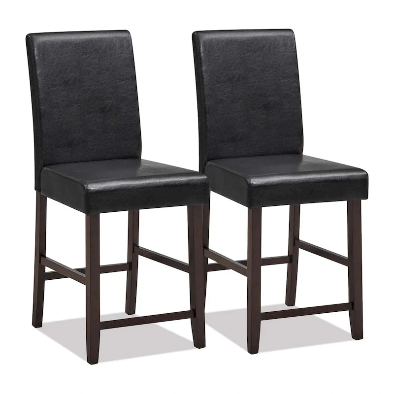 Lot de 2 tabourets de bar en bois vintage Chaises de bar Tabourets de comptoir