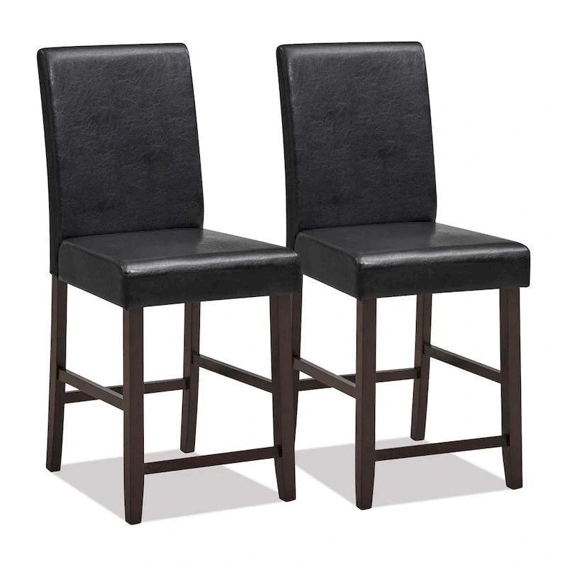 Lot de 2 tabourets de bar en bois vintage Chaises de bar Tabourets de comptoir
