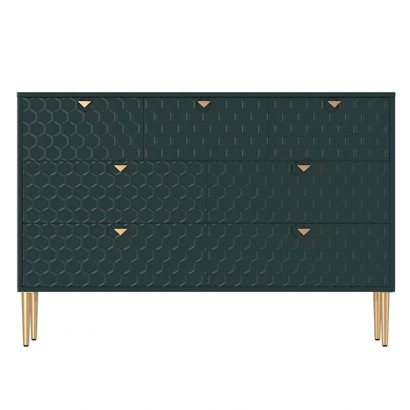 Commode à 7 tiroirs en bois Morden