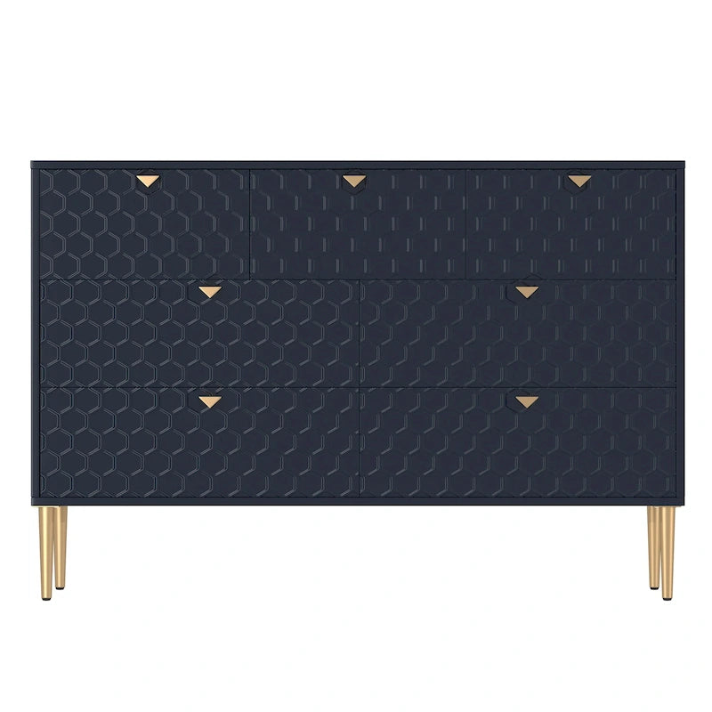 Commode à 7 tiroirs en bois Morden