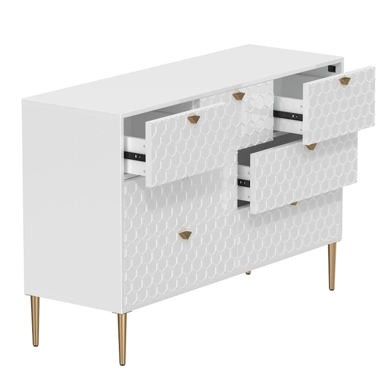 Commode à 7 tiroirs en bois Morden