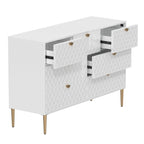 Commode à 7 tiroirs en bois Morden