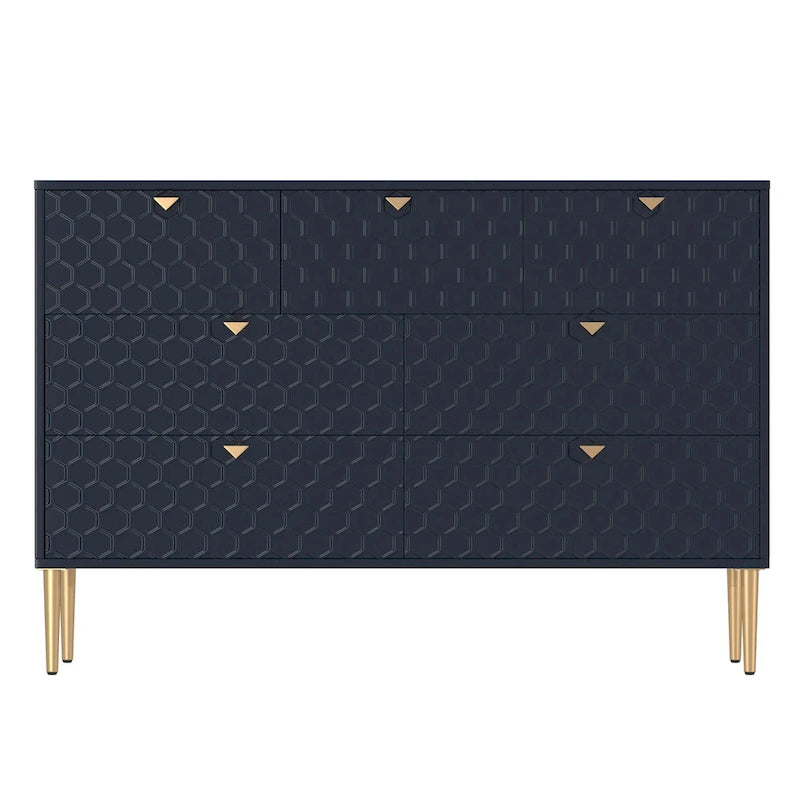 Commode à 7 tiroirs en bois Morden