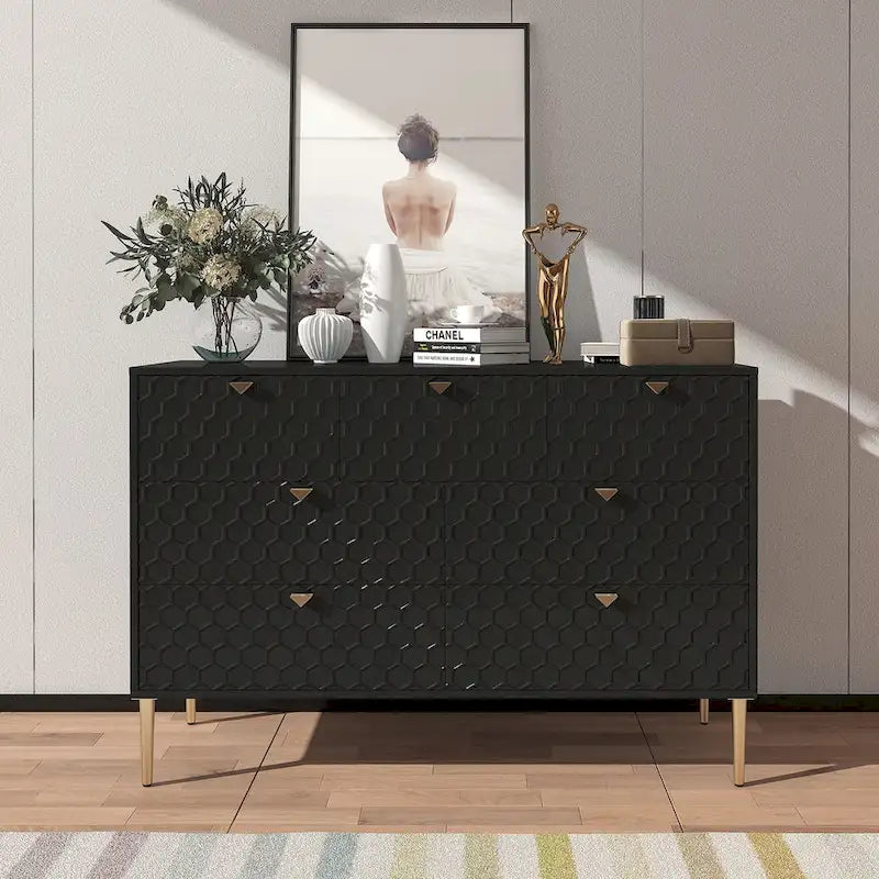Commode à 7 tiroirs en bois Morden