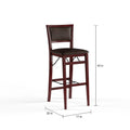 Linon Aldersey Espresso Folding Bar Stool - N/A
