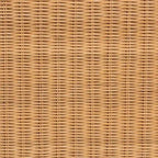 Banc d'appoint Erla Bohème en rotin clair avec bordure festonnée