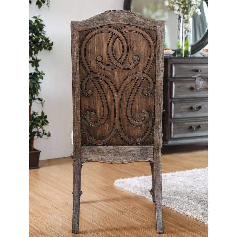 Chaises de salle à manger formelles en bois sculpté à dossier haut Gray Barn Cornerways (lot de 2)