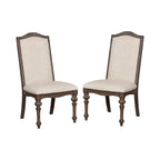Chaises de salle à manger formelles en bois sculpté à dossier haut Gray Barn Cornerways (lot de 2)