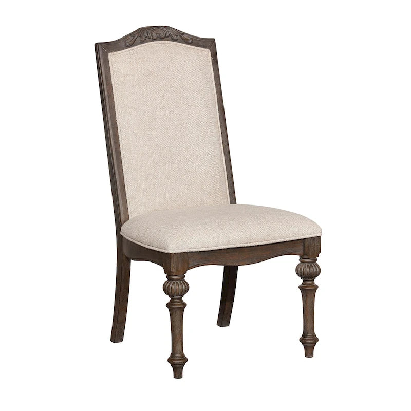 Chaises de salle à manger formelles en bois sculpté à dossier haut Gray Barn Cornerways (lot de 2)