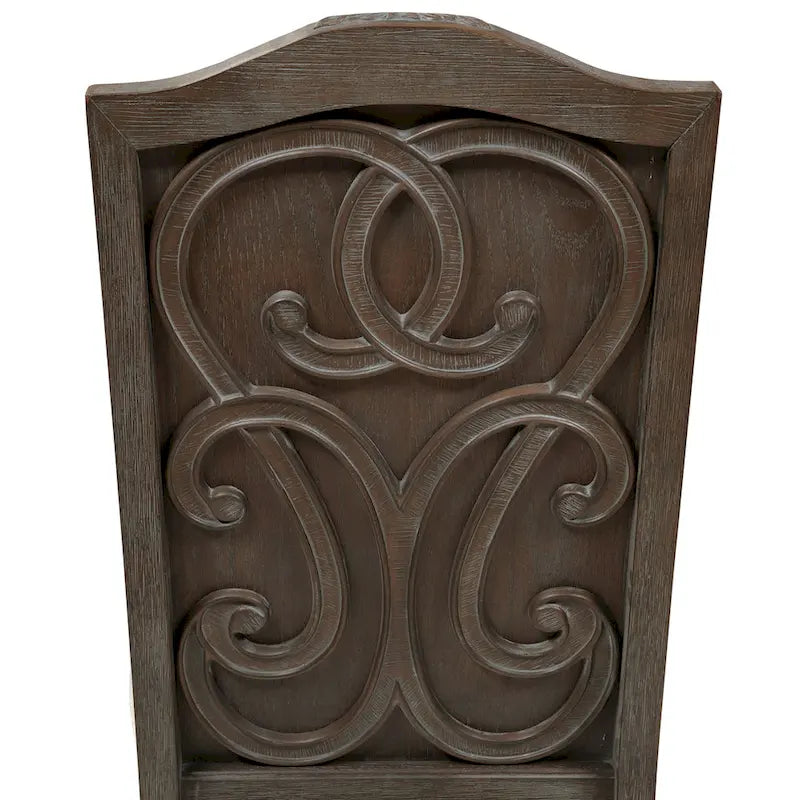 Chaises de salle à manger formelles en bois sculpté à dossier haut Gray Barn Cornerways (lot de 2)
