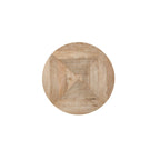 Table d'appoint ronde Fenway 22 en bois de manguier massif et métal - 56 cm (L) x 56 cm (l) x 63,5 cm (H)