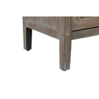 Buffet 4 portes en bois twill de style campagnard américain vintage pour salon, salle à manger ou entrée.