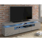 Meuble TV haute brillance Strick & Bolton Sparkes de 195 cm avec éclairage LED
