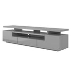 Meuble TV haute brillance Strick & Bolton Sparkes de 195 cm avec éclairage LED