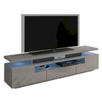 Meuble TV haute brillance Strick & Bolton Sparkes de 195 cm avec éclairage LED