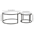 Ensemble de tables basses gigognes Watson