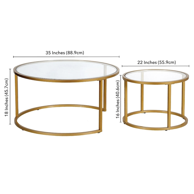 Ensemble de tables basses gigognes Watson