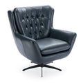 Fauteuil pivotant en similicuir capitonné Cleveland par Greyson Living