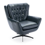 Fauteuil pivotant en similicuir capitonné Cleveland par Greyson Living