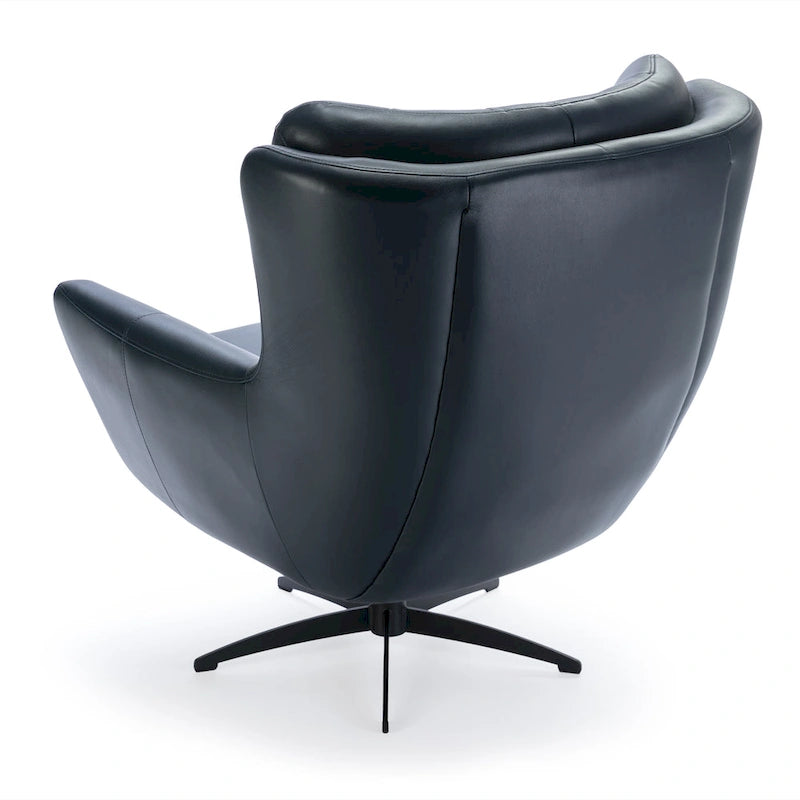 Fauteuil pivotant en similicuir capitonné Cleveland par Greyson Living