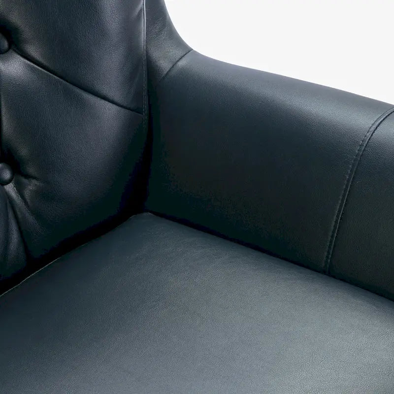 Fauteuil pivotant en similicuir capitonné Cleveland par Greyson Living