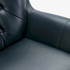 Fauteuil pivotant en similicuir capitonné Cleveland par Greyson Living