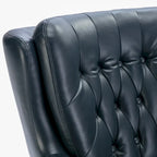 Fauteuil pivotant en similicuir capitonné Cleveland par Greyson Living