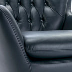 Fauteuil pivotant en similicuir capitonné Cleveland par Greyson Living