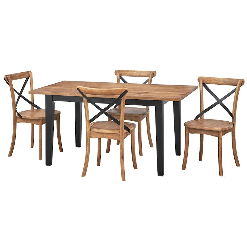 Chaises de salle à manger Simple Living Constance à dossier en X (lot de 2)