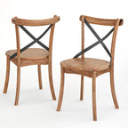Chaises de salle à manger Simple Living Constance à dossier en X (lot de 2)