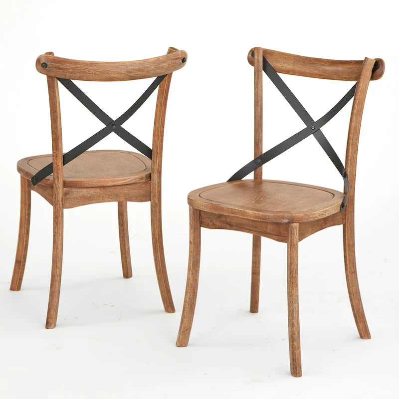 Chaises de salle à manger Simple Living Constance à dossier en X (lot de 2)