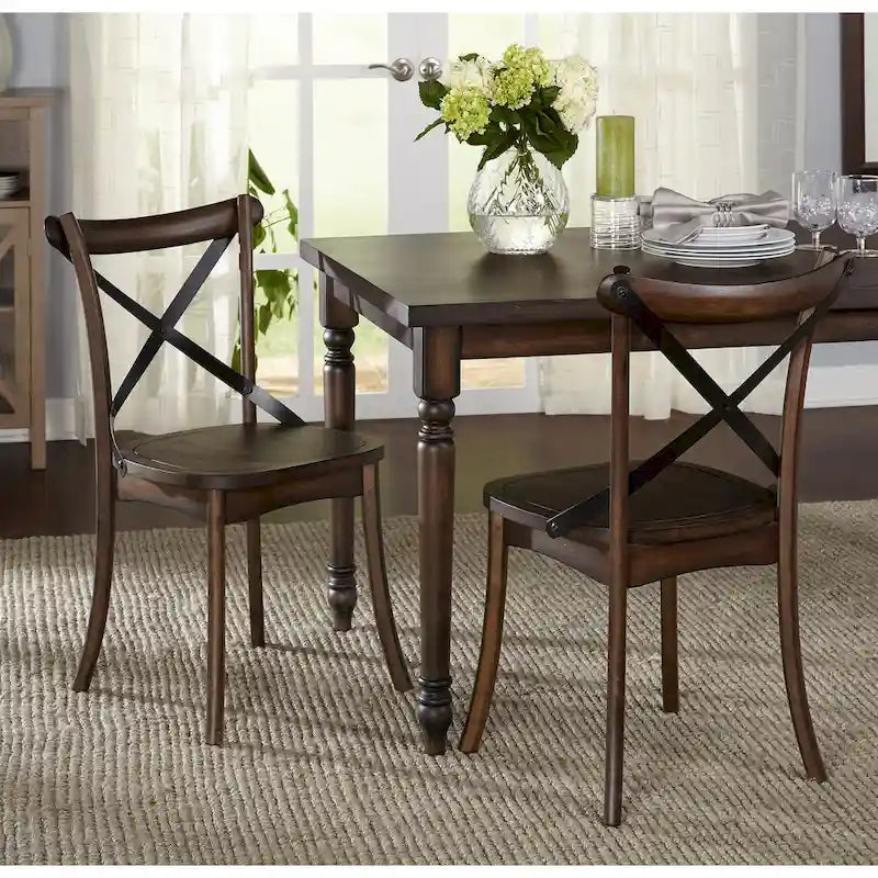 Chaises de salle à manger Simple Living Constance à dossier en X (lot de 2)