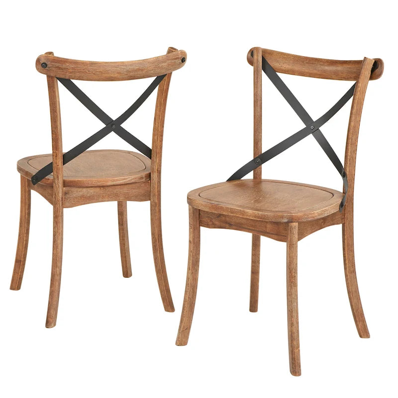 Chaises de salle à manger Simple Living Constance à dossier en X (lot de 2)