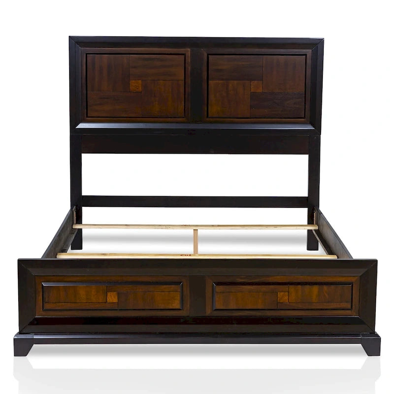 Ensemble de chambre à coucher Jupa Transitional en bois de noyer de 2 pièces par Furniture of America
