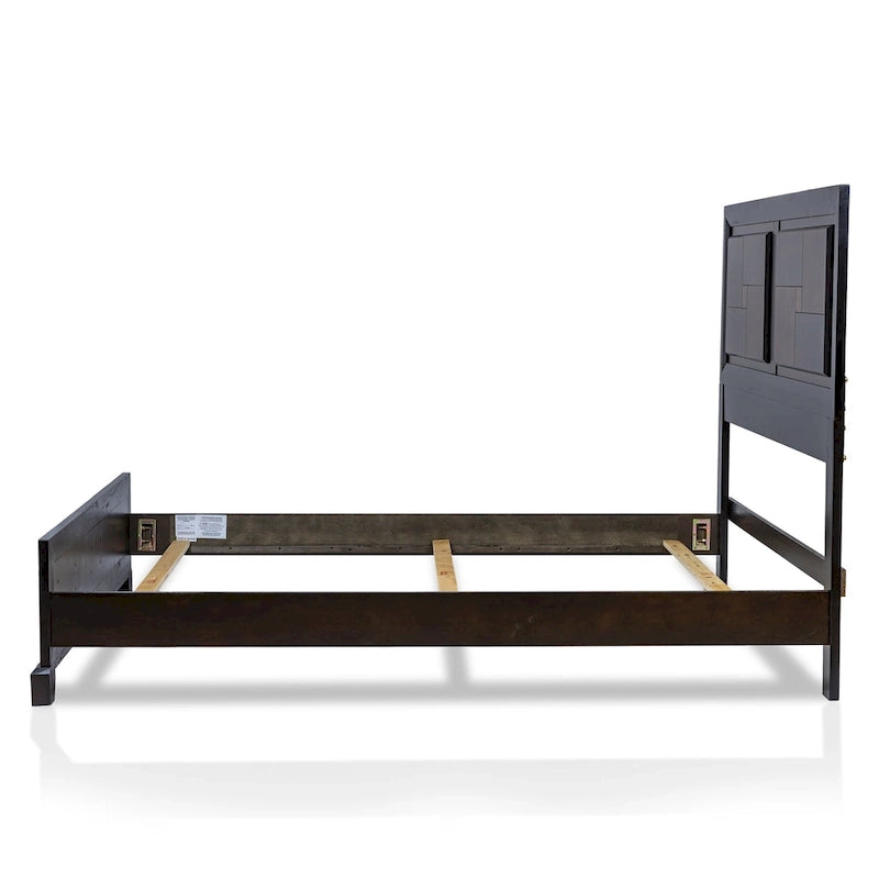 Ensemble de chambre à coucher Jupa Transitional en bois de noyer de 2 pièces par Furniture of America